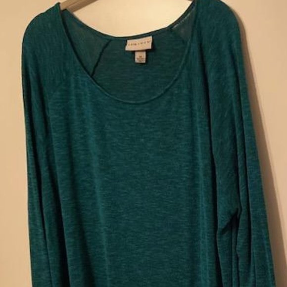 Ava Viv Light Weight Green Winter top, size 3X - Picture 3 of 8